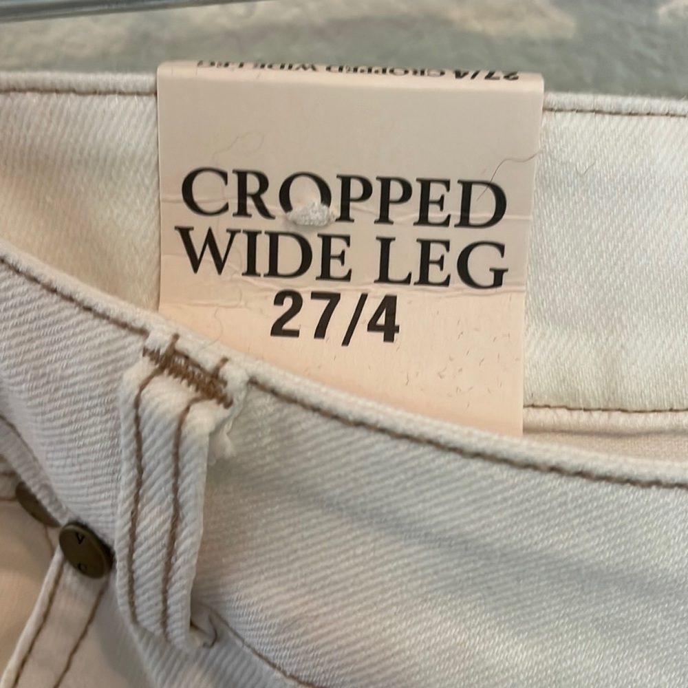 Vince Camuto cropped wide leg jeans , size 27/4, Brand New never worn